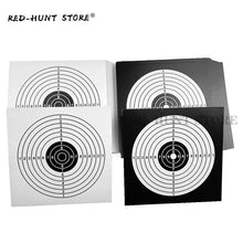 Load image into Gallery viewer, 100pcs/Pack 14x14cm Shooting Targets Paper Sticker Black White Top Quality Air Rifle Pistol Shooting Targets Paintball Accessory
