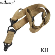 Load image into Gallery viewer, Tactical Mission S3 2 Point Adjustable Shoulder Strap Gun Sling Rifle Nylon Belt Plastic Clip Mount Hunting Paintball Shooting
