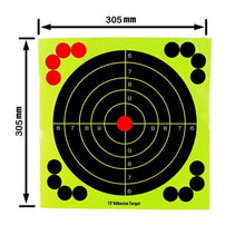 Load image into Gallery viewer, 20pcs/pack 12 inch 8 inch Splash flower target 8-inch adhesive Reactivity Shoot Target Aim for Gun / Rifle / Pistol Binders
