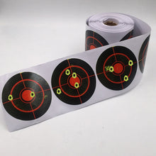 Load image into Gallery viewer, 250 Roll Shooting Target Sticker 7.5cm Long Lasting Durable Shooting Accessories Bullseye Splashing Target Reactive Sticker
