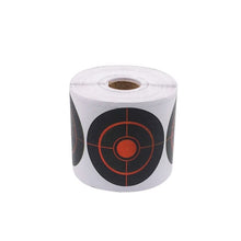Load image into Gallery viewer, 250 Roll Shooting Target Sticker 7.5cm Long Lasting Durable Shooting Accessories Bullseye Splashing Target Reactive Sticker
