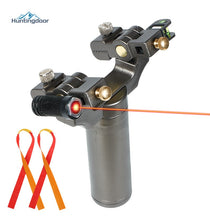 Load image into Gallery viewer, Laser Aiming Slingshot Professional Hunting Slingshot Laser Pointer 360 Slingshot With Rubber Band
