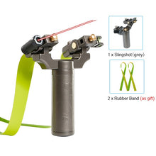 Load image into Gallery viewer, Laser Aiming Slingshot Professional Hunting Slingshot Laser Pointer 360 Slingshot With Rubber Band
