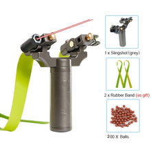 Load image into Gallery viewer, Laser Aiming Slingshot Professional Hunting Slingshot Laser Pointer 360 Slingshot With Rubber Band
