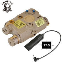 Load image into Gallery viewer, Tactical AN/PEQ-15 Red Dot Laser White LED Flashlight 270 Lumens For Standard 20mm Rail Night Vision Hunting Rifle Battery Case
