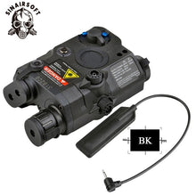 Load image into Gallery viewer, Tactical AN/PEQ-15 Red Dot Laser White LED Flashlight 270 Lumens For Standard 20mm Rail Night Vision Hunting Rifle Battery Case
